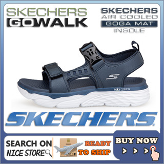 [penghantaran Ekspres] ] รองเท้าแตะ Skechers_Max สายรัดข้อเท้า สําหรับผู้ชาย เหมาะกับการเล่นกีฬา เดินป่า กลางแจ้ง