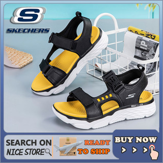 [penghantaran Ekspres] Skechers_Max รองเท้าแตะลําลอง น้ําหนักเบา สําหรับผู้ชาย เหมาะกับการเล่นกีฬา กลางแจ้ง