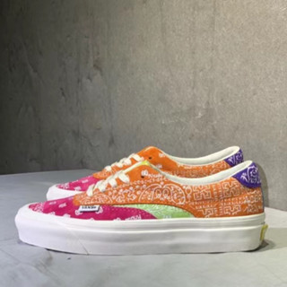 Rhude x Vans Vault Acer Ni Sp เกสรมะม่วงหิมพานต์สีส้ม สีชมพู