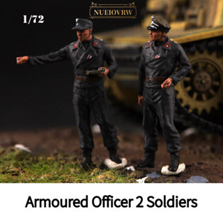 โมเดลฟิกเกอร์ทหาร 1/72 Diorama Armoured Officer