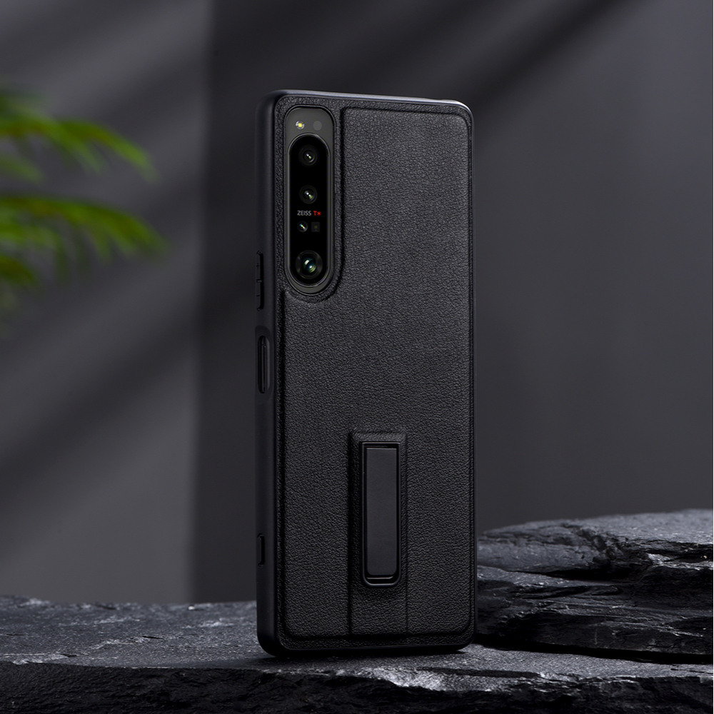 สําหรับ Sony Xperia 10 5 1 VI V IV III II โลหะที่มองไม่เห็นวงเล็บหนัง ปู่ เคสโทรศัพท์ กันกระแทก Xperia10 Xperia5 Xperia1