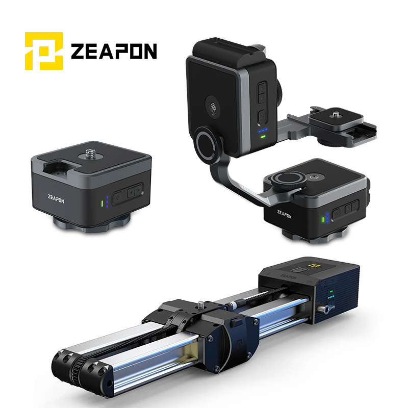 Zeapon PS-E1 PD-E1 หัวแพน PONS PT แกนเดี่ยว แกนคู่ โหลดแนวนอน 50 กก. สําหรับตัวสไลด์มอเตอร์