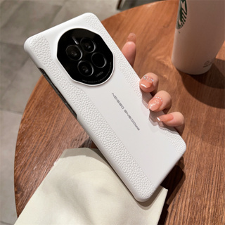 PORSCHE เคสโทรศัพท์มือถือหนังลิ้นจี่ ป้องกันเลนส์กล้อง สําหรับ Huawei Nova11 Honor 90 80 Pro