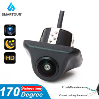 Smartour กล้องมองหลังรถยนต์ HD มองเห็นกลางคืน เลนส์ฟิชอาย 170 องศา อุปกรณ์เสริม สําหรับรถยนต์ SUV