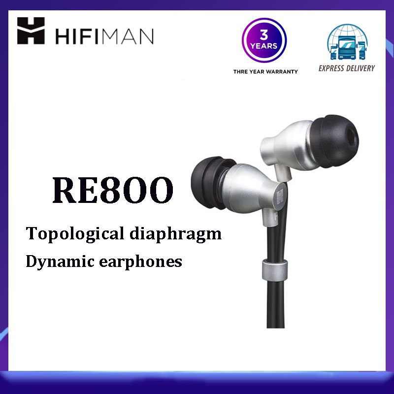 [Available in stock]HIFIMAN RE800 silver earphone wired fever music chicken mobile phone computer un