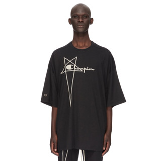 Ro RICK OWENS X champion 23FW เสื้อแขนสั้น สีเบจ