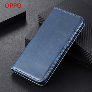 Reno10 Pro Plus OPPO A98 5G Reno 8 T 5G Reno10 Pro Plus เคสโทรศัพท์มือถือหนังวัวแท้ พร้อมช่องใส่บัตร และขาตั้งวางโทรศัพท์ สําหรับ