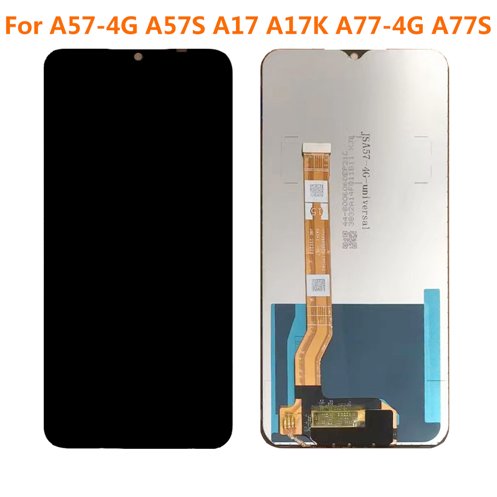 สําหรับ OPPO A57 4G LCD A57S A17 A17K A77 4G A77S จอแสดงผล LCD หน้าจอสัมผัสแผง Digitizerr Assembly R