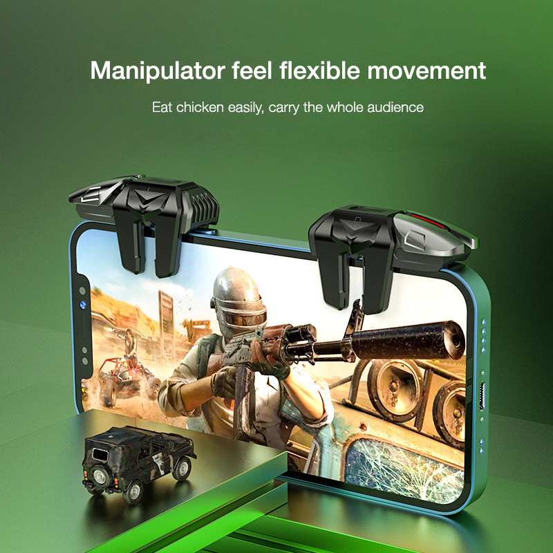 Bluewow G21 จอยสติ๊กควบคุมเกมมือถือ ปุ่มกด L1R1 สําหรับ iPhone Android
