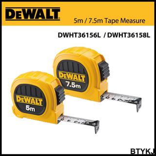 Dewalt เทปวัด 5 ม. 7.5 ม. ไม้บรรทัด ความแม่นยําสูง ทนต่อการสึกหรอ สําหรับงานไม้