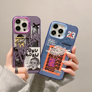 STUSSY เคสโทรศัพท์มือถือ พลาสติกแข็ง ลายการ์ตูนโลโก้ air jodan แฟชั่น สําหรับ iPhone14 14pro 14promax iPhone13 13pro 13promax iPhone12 12pro 12promax iPhone11 11promax x xs xr