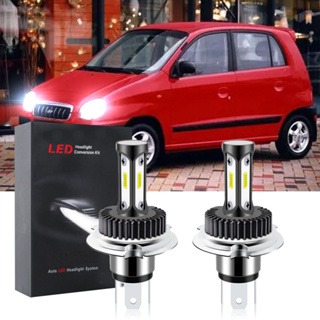 หลอดไฟหน้ารถยนต์ LED T12 6000K สีขาว แบบเปลี่ยน สําหรับ Hyundai Atoz 1997 1998 1999- 2007 (1 คู่)