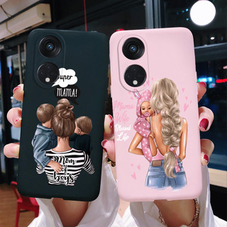 เคสโทรศัพท์มือถือแบบนิ่ม ผิวด้าน ลาย Super Mom Baby 6.7 นิ้ว แฟชั่น สําหรับ Oppo Reno8 T 5G Reno 8T 5G CPH2505