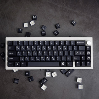 -LW- Gmk Euler PBT ปุ่มกดคีย์บอร์ด ธีมธีมสกุลเงิน สีมิ้นท์