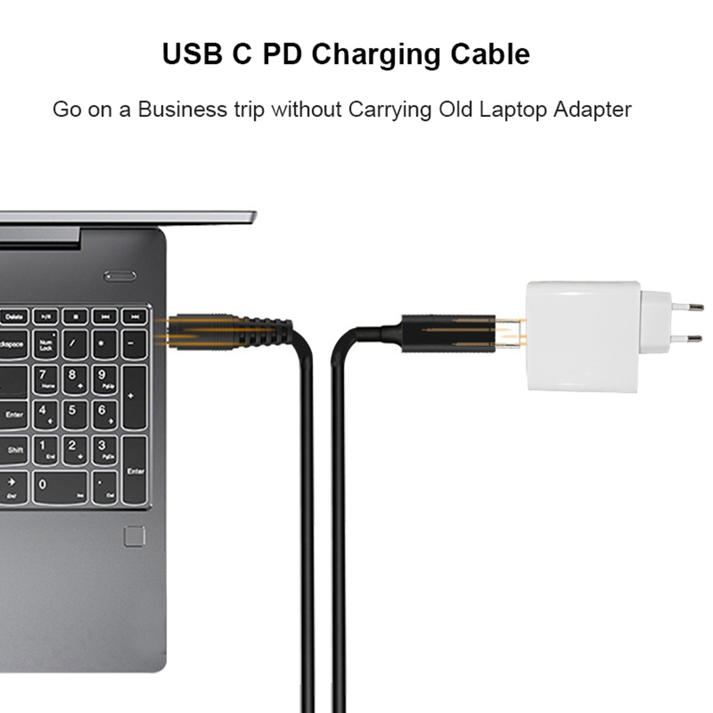 ขั้วต่ออะแดปเตอร์แปลงไฟแล็ปท็อป ปลั๊ก Dc USB Type C ตัวแปลงแจ็คตัวผู้เป็นสากลสําหรับ Lenovo สําหรับเครื่องชาร์จโน้ตบุ๊ก Asus
