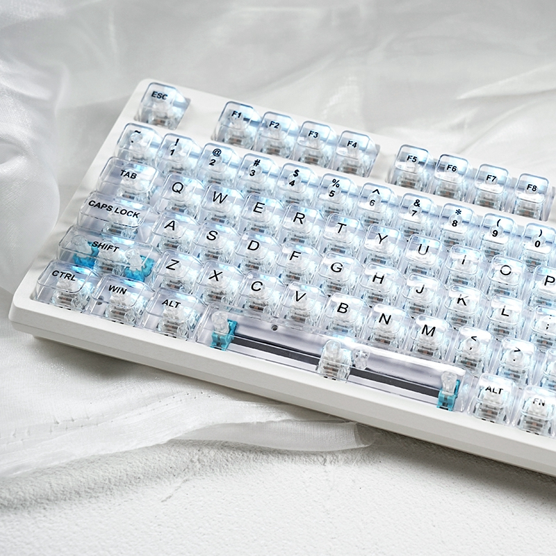 Keycap เฉพาะtransparent Keycap MDA โปรไฟล์ 132 คีย์ PC Keycap สําหรับ Cherry MX Switch คีย์บอร์ด Key