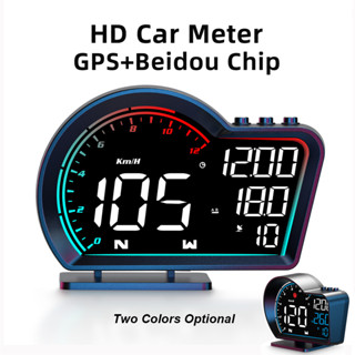 เครื่องวัดความเร็ว GPS หน้าจอ HUD Km/h MPH อุปกรณ์เสริม สําหรับรถยนต์