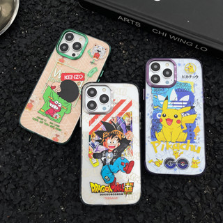 เคสป้องกันโทรศัพท์มือถือ ลายประติมากรรมดราก้อนบอล หลากสี สําหรับ iPhone 14 Plus 11 12 13 Pro Max