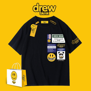 ใหม่ เสื้อยืดแขนสั้น พิมพ์ลาย DREW แฟชั่นคู่รัก สําหรับเด็กผู้ชาย และเด็กผู้หญิง