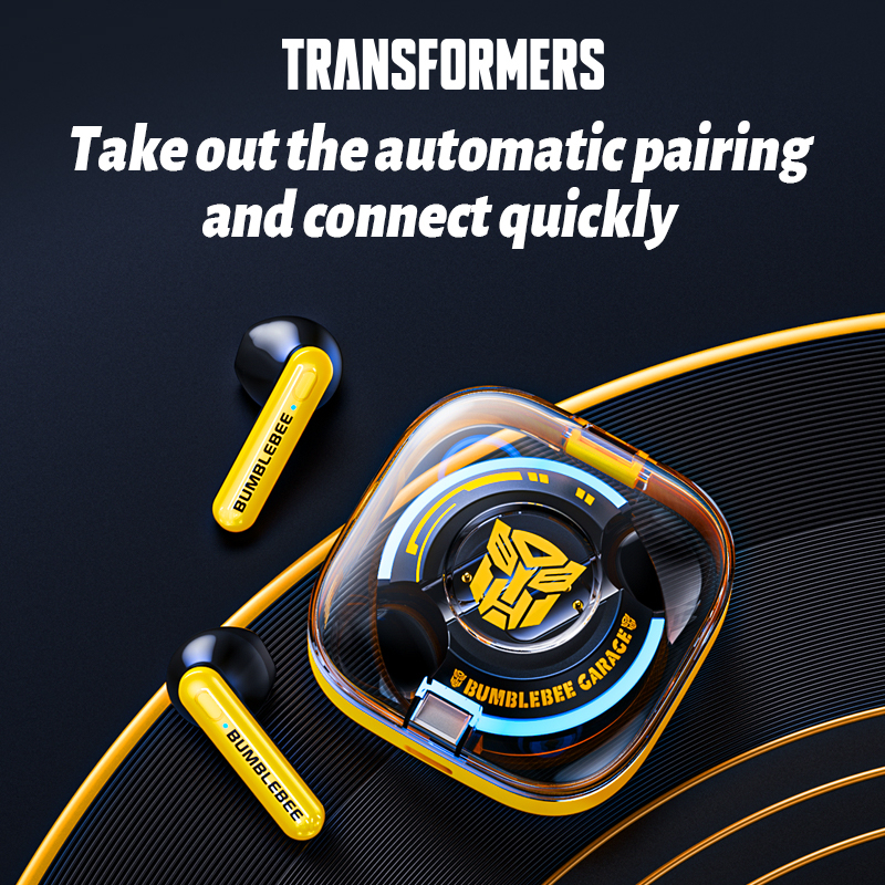 Transformers TF-T03 หูฟังสําหรับเล่นเกม ลดเสียงรบกวน HIFI เสียงสเตอริโอ พร้อมไมโครโฟน บลูทูธ 5.3 หูฟังบลูทูธไร้สาย - รูปที่ 2