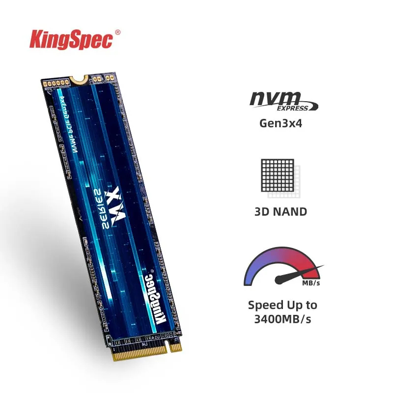 Kingspec ฮาร์ดดิสก์ไดรฟ์ภายใน SSD M2 NVME 128GB 256GB 512GB SSD M.2 2280 PCIe 3.0 SSD Nmve M2 สําหรับแล็ปท็อป