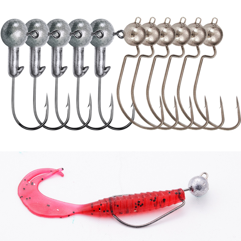 Cheap BKK Hook ตะกั่วหัวจิ๊ก 1 ชิ้น เหล็กคาร์บอน สําหรับตกปลา