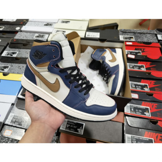 ลดราคา air jordan 1 retro high og court รองเท้าบาสเก็ตบอล ระบายอากาศ น้ําหนักเบา สีม่วง aj1