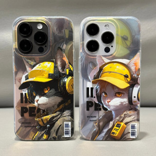 【Double IMD hard case/Cat】เคส compatible for iPhone 12 13 14 pro max case