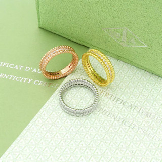 ใหม่ V&amp;CA แหวนเพชรแฟชั่น แบบแคบ เรียบง่าย สําหรับผู้หญิง