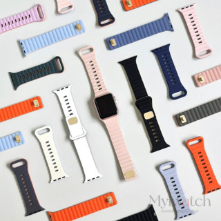 【24 สี】สายนาฬิกาข้อมือซิลิโคน แบบนิ่ม สําหรับ iwatch 8 7 6 5 SE 4 3 2 1 iwatch 49 มม. 41 มม. 45 มม. 44 มม. 40 มม. 38 มม. 42 มม.