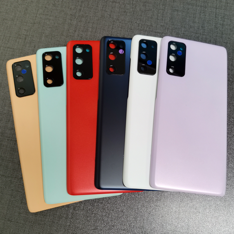 ฝาครอบแบตเตอรี่ด้านหลัง พร้อมเลนส์กล้อง แบบเปลี่ยน สําหรับ Samsung Galaxy S20fe S20 FE Galaxy S20fe G780F