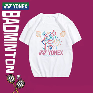 เสื้อยืดแขนสั้น ลายทีม New Yonex Badminton YY สไตล์เกาหลี สําหรับผู้ชาย และผู้หญิง 2023