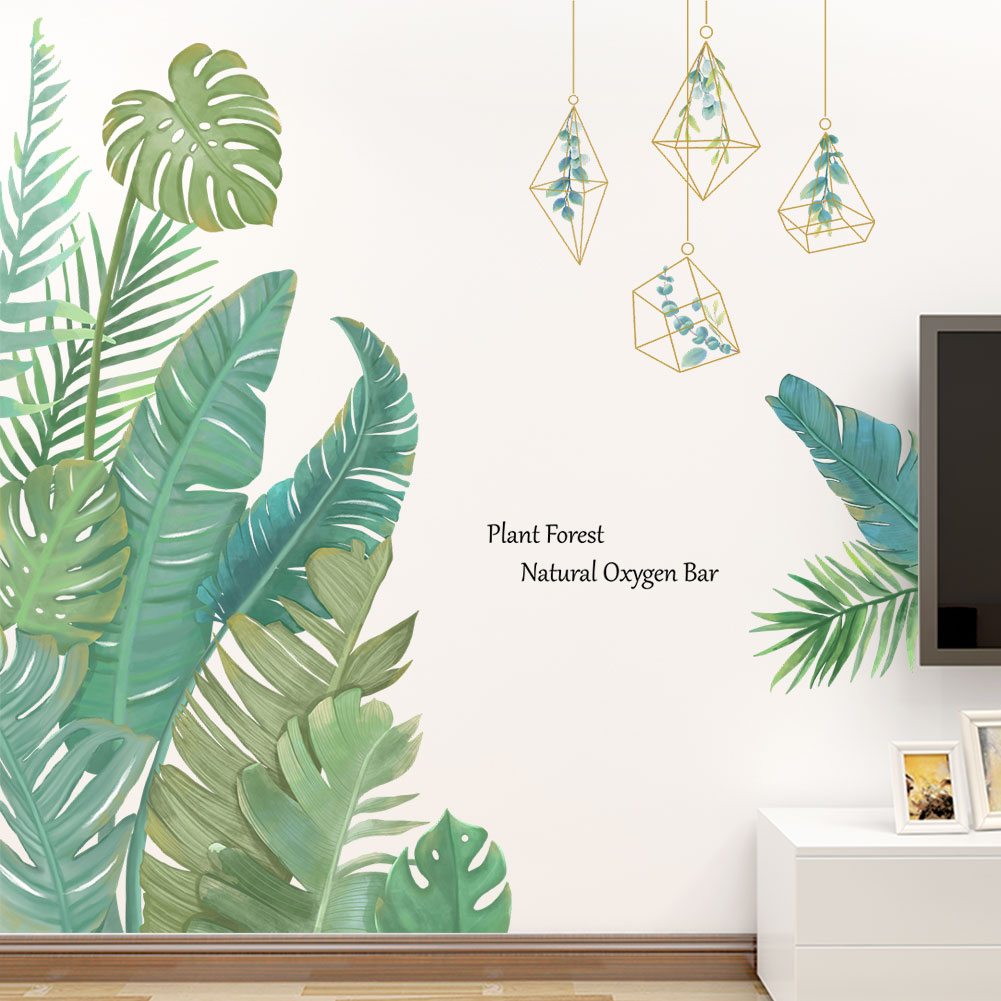 【Zooyoo】Monstera พืชสติ๊กเกอร์ติดผนัง สติ๊กเกอร์ติดผนัง สติกเกอร์ สติ๊กเกอร์ สติกเกอร์ติดผนัง