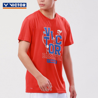 Vicotr ใหม่ เสื้อแจ็กเก็ตแบดมินตัน แขนสั้น แห้งเร็ว สไตล์เกาหลี สําหรับผู้ชาย และผู้หญิง เหมาะกับการเล่นกีฬาเทนนิส 2023