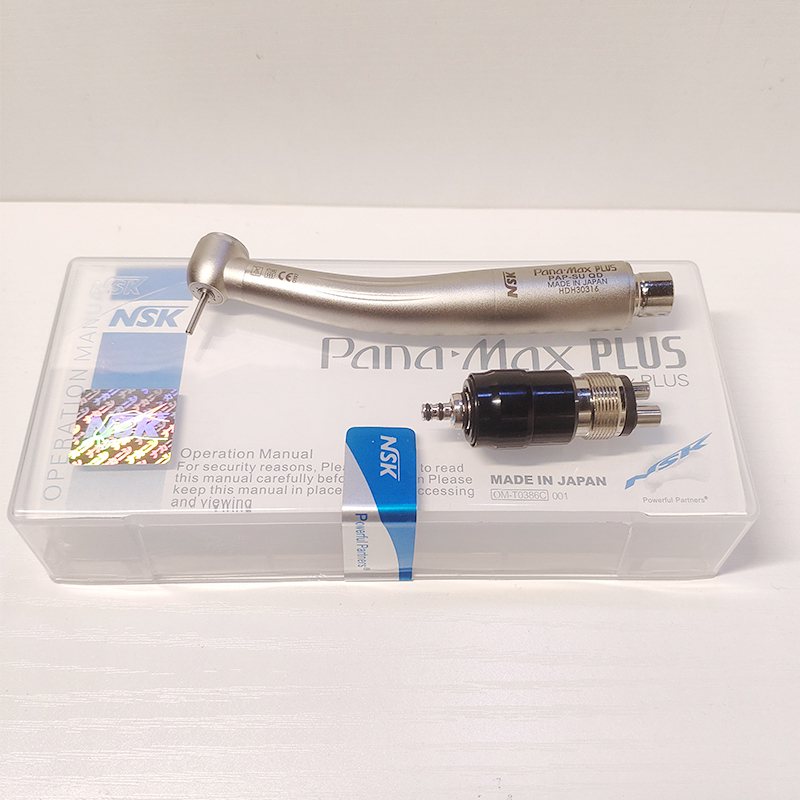 ด้ามจับสว่านความเร็วสูง NSK MAX PLUS/MAX3 QD Quick-Connect Titanium-Plated TU Big Head Press Anti-Back ดูด 4 หลุม Quick Connector