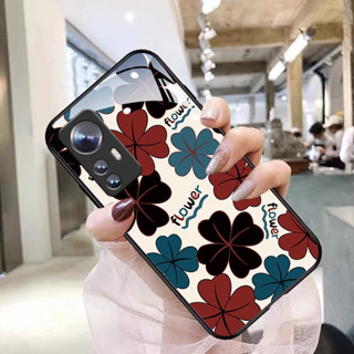 เคสโทรศัพท์มือถือแบบแก้ว ลายกลีบดอกไม้สี่ใบโคลเวอร์ Diy สําหรับ xiaomi Redmi K40 9T 10C 9A 9C 10A 9 8 Note 11 Pro 11s 10s 10 9s 8 Pro 7 8T K30 Pro K20 K40