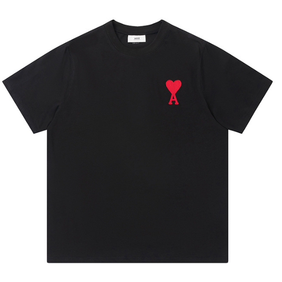 ใหม่ เสื้อยืดลําลอง แขนสั้น ลาย AMI สําหรับผู้ชาย ผู้หญิง 0625
