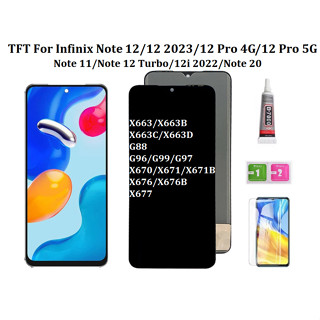 หน้าจอสัมผัส LCD TFT สําหรับ TECHNO infinix Note 11 12 Pro 20 12i G96 G999 G88 X633 X670 X671 X676 X677