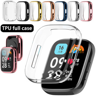 เคสป้องกัน TPU สําหรับ Xiaomi redmi Watch 3 active Cover All inclusive Plating Protective Frame for redmi watch3 lite Shell