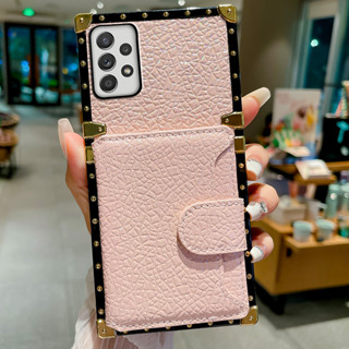 เคสโทรศัพท์มือถือหนัง พร้อมช่องใส่บัตร สําหรับ Samsung Galaxy A51 A71 A03S A22 A32 A02S A72 A52S A42 A82