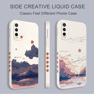 เคสโทรศัพท์มือถือ ลายการ์ตูนอนิเมะ Scenery ใส่สบาย สร้างสรรค์ สําหรับ VIVO Y01 Y02 Y02A Y16 Y36 Y55 Y76 4G 5G