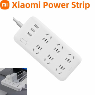 บอร์ด Xiaomi Mijia Patch Board พร้อม 3 5V 2A USB 6-Bit ซ็อกเก็ตชาร์จเร็ว 1.8 เมตร ปลั๊กสวิตช์รางปลั๊กไฟ
