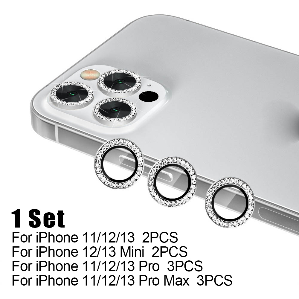 ฟิล์มกระจกนิรภัยกันรอยเลนส์กล้องด้านหลัง พร้อมกระจกนิรภัย สําหรับ iPhone 13 12 11 Pro Max 14 Plus