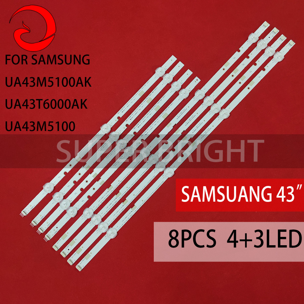 Ua43m5100ak / UA43T6000AK SAMSUNG ไฟแบ็คไลท์ทีวี LED 43 นิ้ว (ทีวีแลมปู) SAMSUNG 43 นิ้ว LED TV UA43M5100