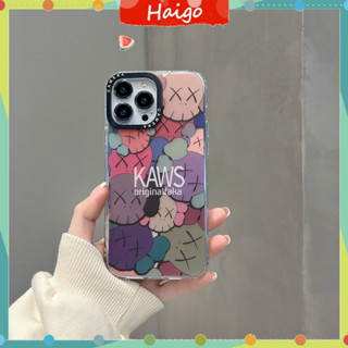 เคสโทรศัพท์มือถือ พลาสติกแข็ง KAWS ลายโลโก้ แฟชั่น สําหรับ iPhone14 13 12 Mini 11 PRO MAX 6 6s 7 8plus SE2 X XS XR XSMAX #HG6028