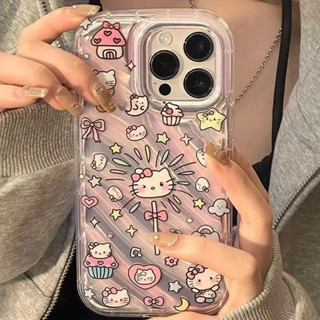 เคสโทรศัพท์มือถือ กันกระแทก ลายการ์ตูนคิตตี้ สําหรับ iPhone 14plus 13Pro max 12 11 XSMAx XR 7plus