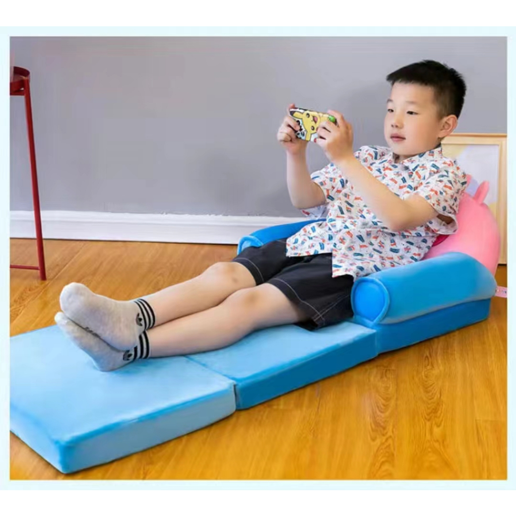 [จัดส่งด่วน] โซฟาสามชั้น ลายการ์ตูนน่ารัก ซักทําความสะอาดได้ สําหรับเด็กอนุบาล - รูปที่ 5