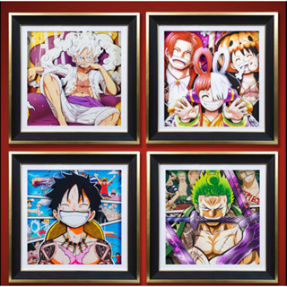 เครื่องประดับ ภาพวาด รูปการ์ตูน One Piece Luffy Empress Zoro Ace Whitebeard Nami เหมาะกับของขวัญวันเกิด