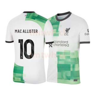 เสื้อเชิ้ต ลายทีมชาติฟุตบอล Liverpool Away สีขาว สําหรับผู้ชาย 2023