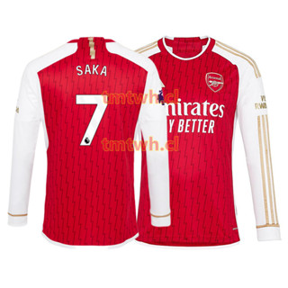 เสื้อเชิ้ตแขนยาว ลายทีมชาติฟุตบอล Arsenal สีแดง คุณภาพสูง สําหรับผู้ชาย และผู้ใหญ่ 2023